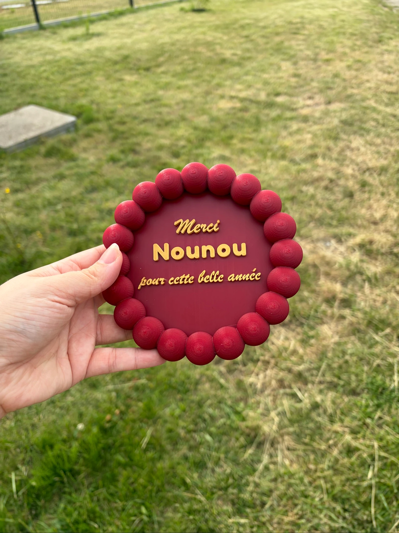 Vide-poche "Merci Nounou" – Neuf – Impression 3D